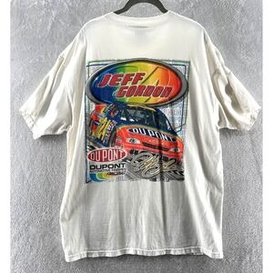 VTG Chase Authentics Shirt Mens X-Large White Tee Dupont Jeff Gordon Racing